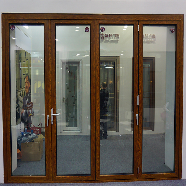 Normal profile with Single / Double glass for medium aluminum folding door